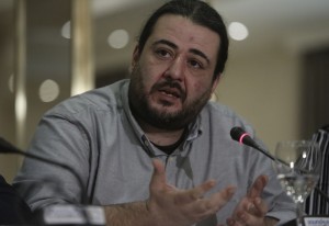 Ο γραμματέας της κεντρικής επιτροπής του ΣΥΡΙΖΑ Τάσος Κορωνάκης μιλάει στο συμβούλιο προέδρων του ΚΕΑ (Κόμματος Ευρωπαϊκής Αριστεράς), Αθήνα Σάββατο 14 Μαρτίου 2015.  ΑΠΕ-ΜΠΕ/ΑΠΕ-ΜΠΕ/ΓΙΑΝΝΗΣ ΚΟΛΕΣΙΔΗΣ