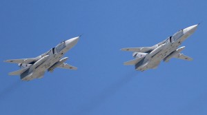 2621704 05/09/2015 Tupolev Tu-22M3 Backfire strategic bombers at the military parade to mark the 70th anniversary of Victory in the 1941-1945 Great Patriotic War. Anton Denisov/Host photo agency