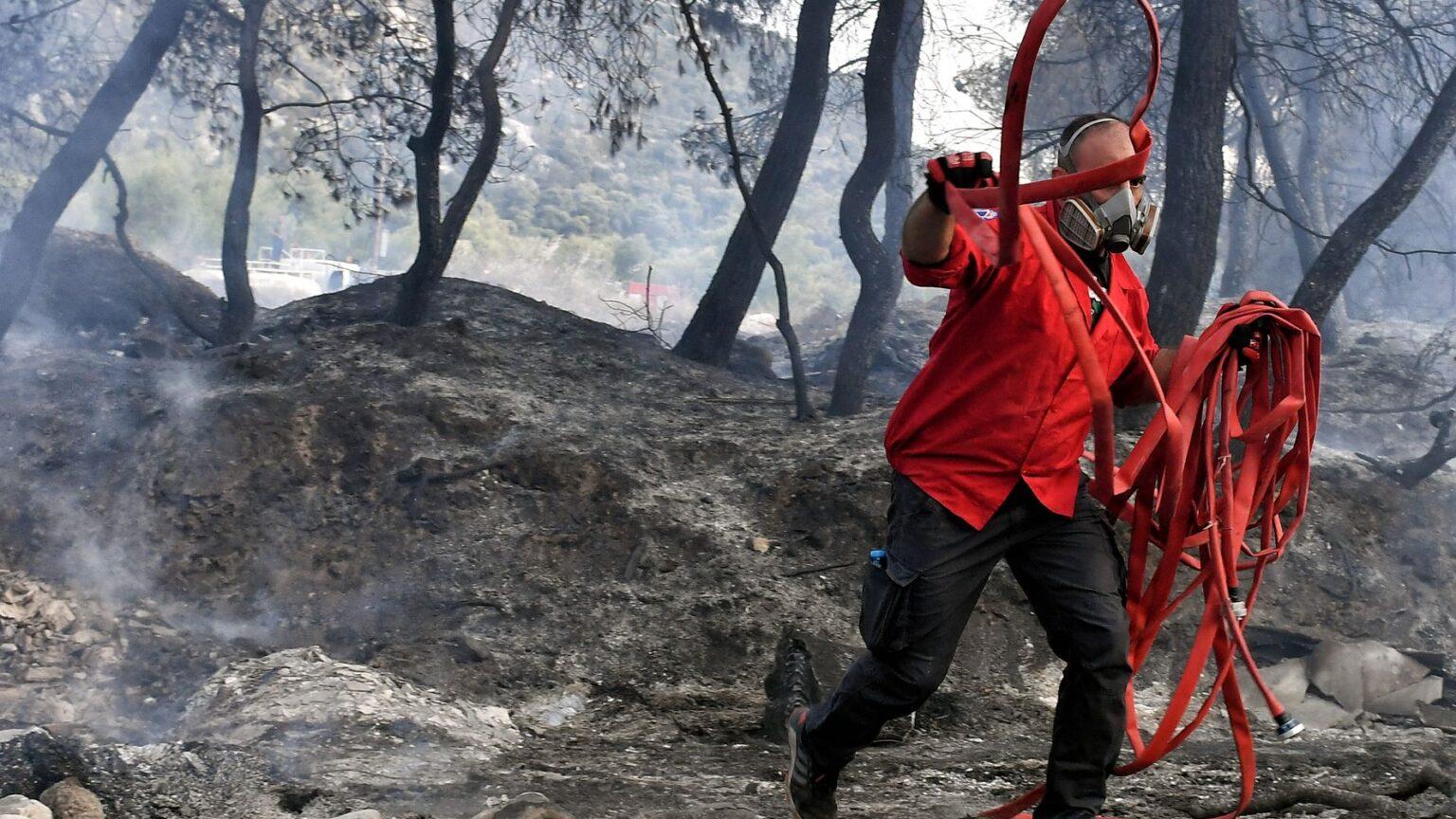 Φωτιά στη Σαλαμίνα: Στη μάχη με τις φλόγες επίγειες και ...